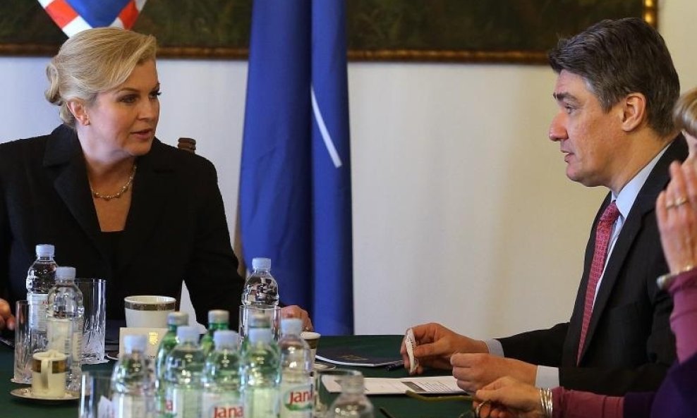 Kolinda Grabar Kitarović i Zoran Milanović