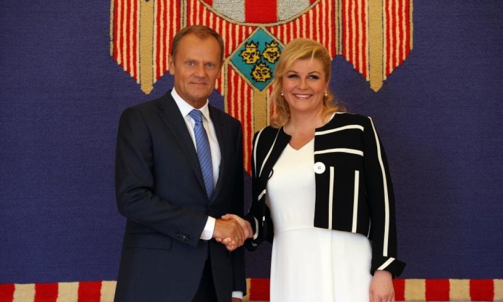 Donald Tusk i Kolinda Grabar-Kitarović