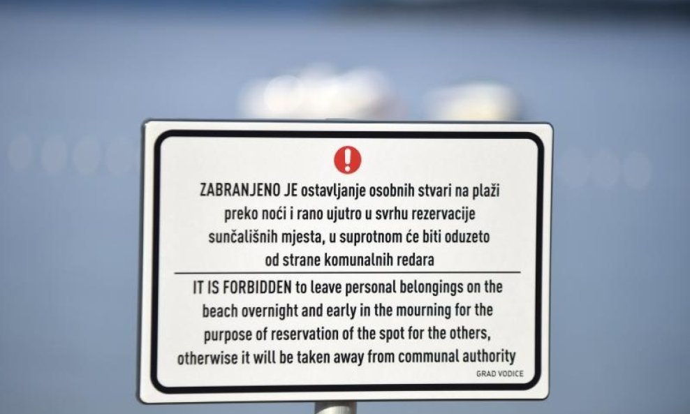 Komunalno upozorenje u Vodicama