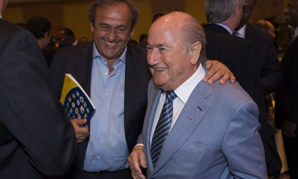 Michel Platini Sepp Blatter