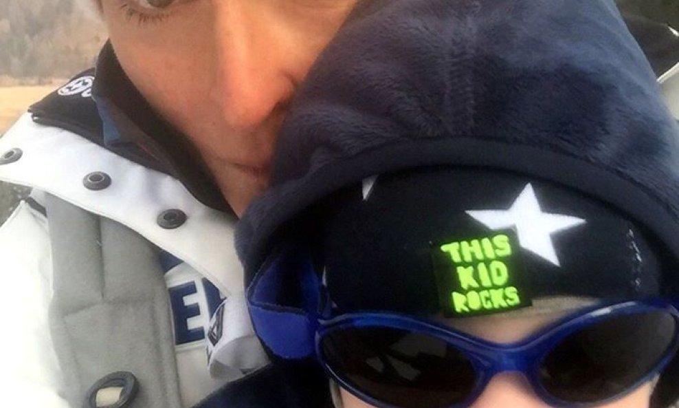 Janica Kostelić i maleni Ivan