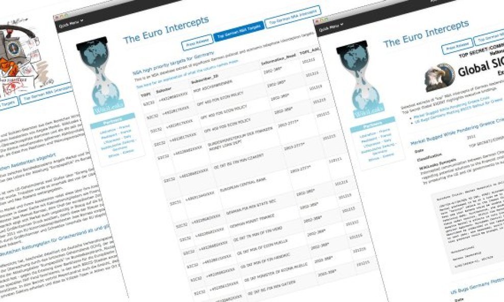 Wikileaks o prisluškivanju Njemačke