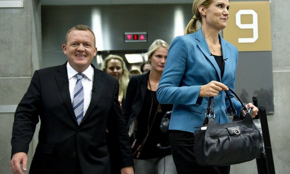 Lars Lokke Rasmussen i Helle Thorning-Schmidt
