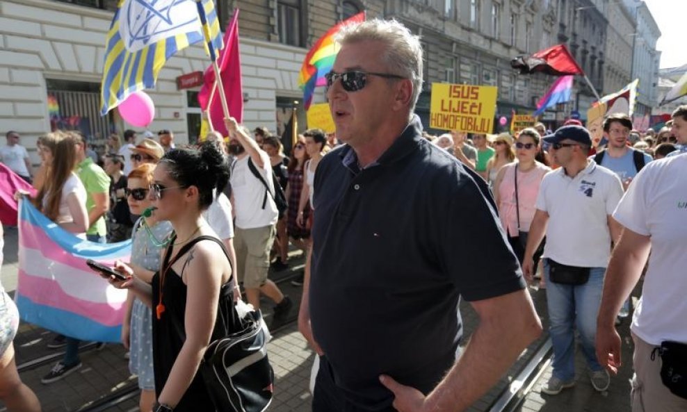 Ranko Ostojić na Zagreb Prideu