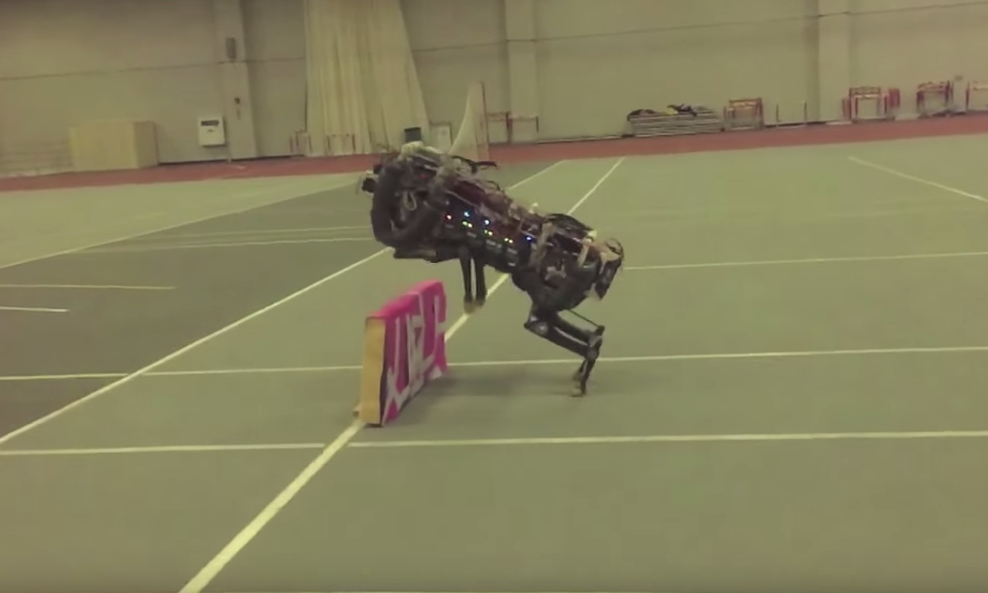 MIT cheetah robot lands the running jump