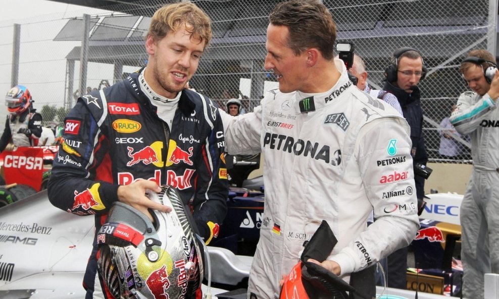 Sebastian Vettel i Michael Schumacher