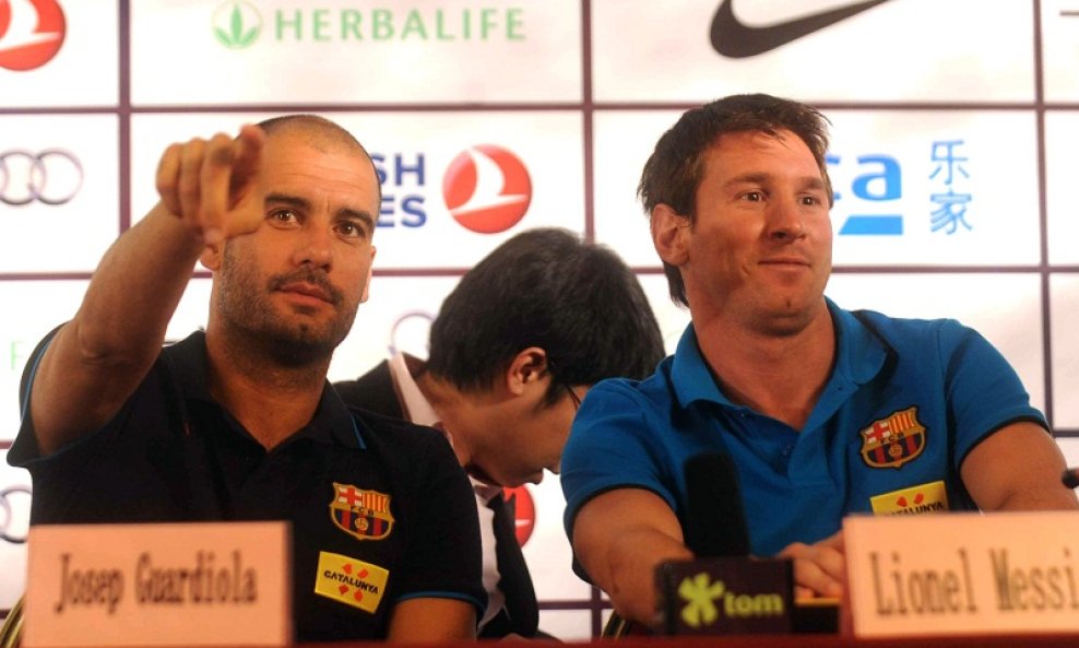 Pep Guardiola Lionel Messi