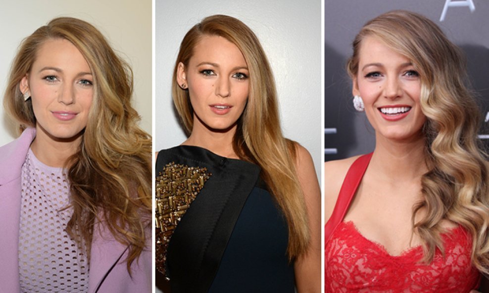 Blake Lively kolaž frizura