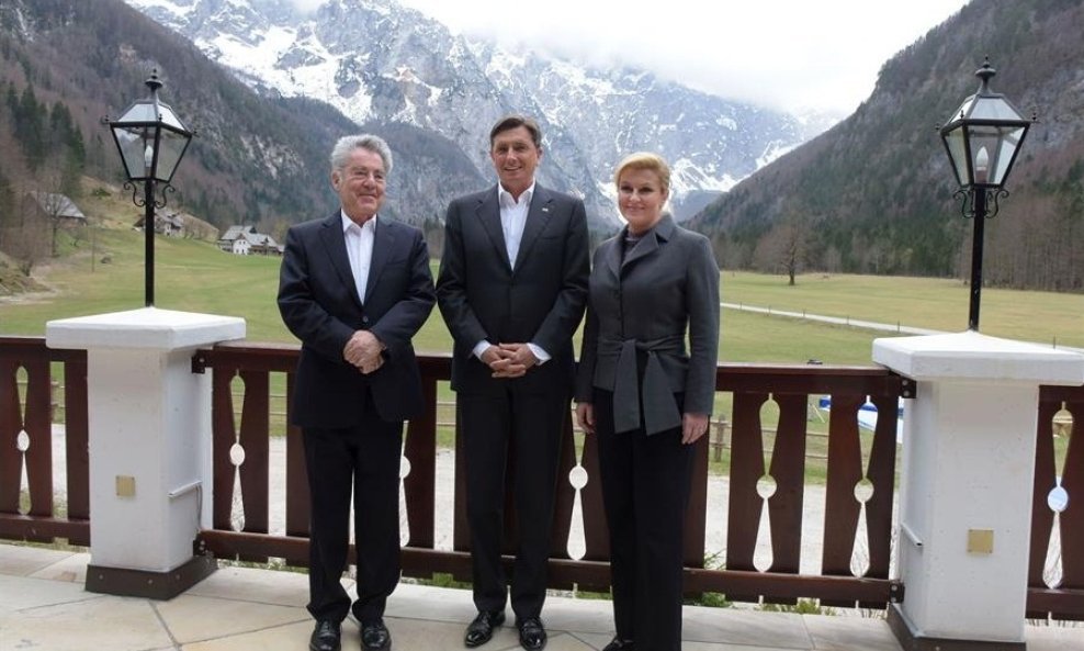 Heinz Fisher, Kolinda Grabar Kitarović i Borut Pahor