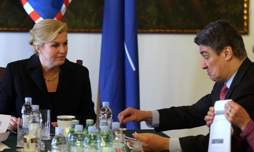 Kolinda Grabar Kitarović i Zoran Milanović