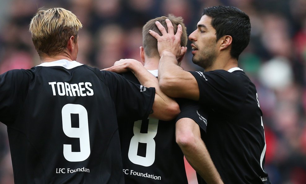 Fernando Torres Steven Gerrard Luis Suarez Liverpool FC