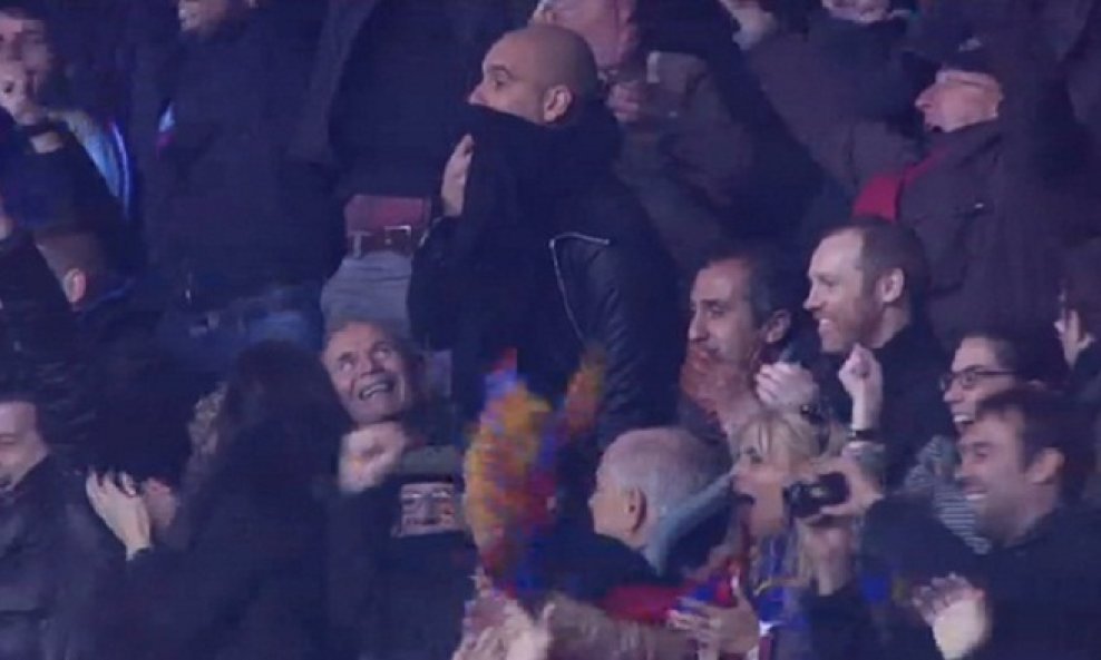 Guardiola na tribinama