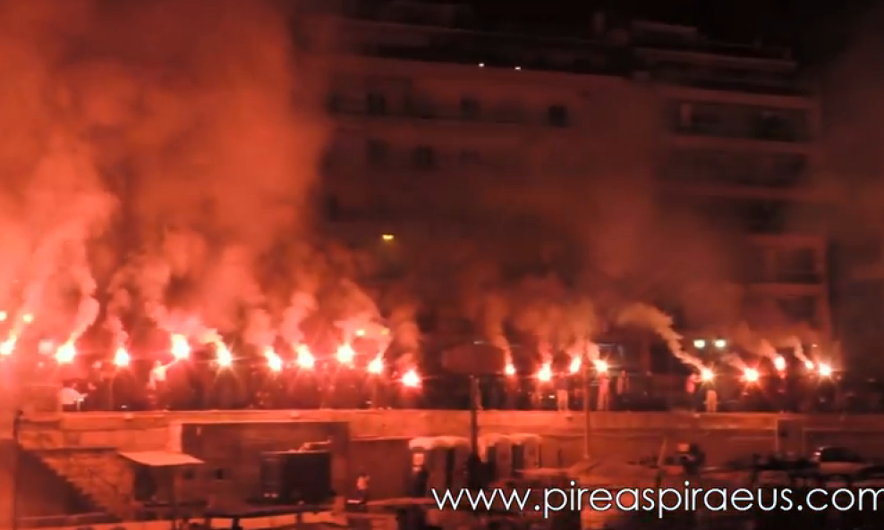 slavlje navijača olympiakosa