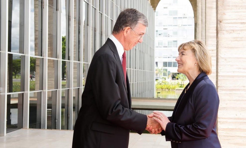 Vesna Pusić i Sergio Danese