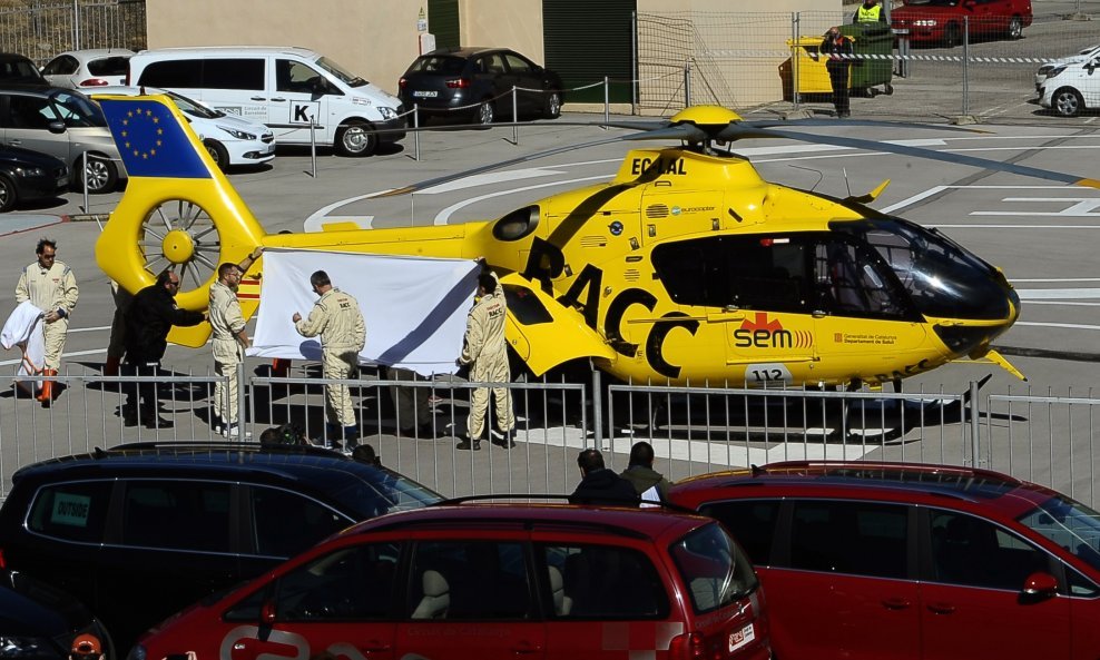 Helikopter koji je došao po Fernanda Alonsa