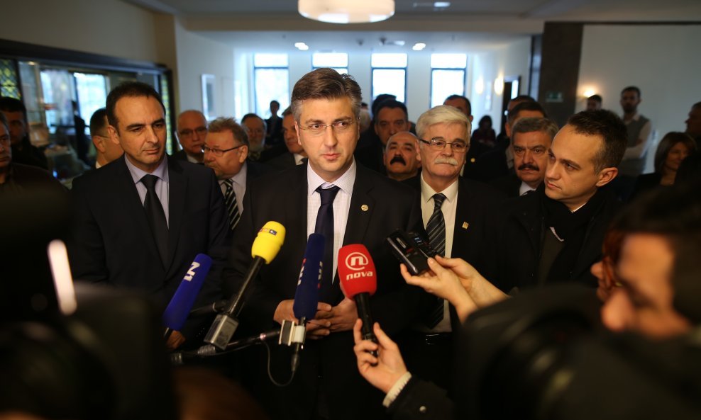 Andrej Plenković na izbornoj konvenciji Zajednice utemeljitelja HDZ-a 'Dr. Franjo Tuđman'