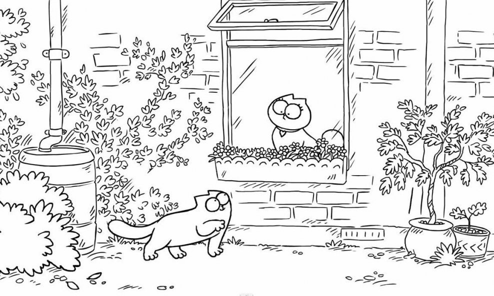 mačka mačak Simon's cat