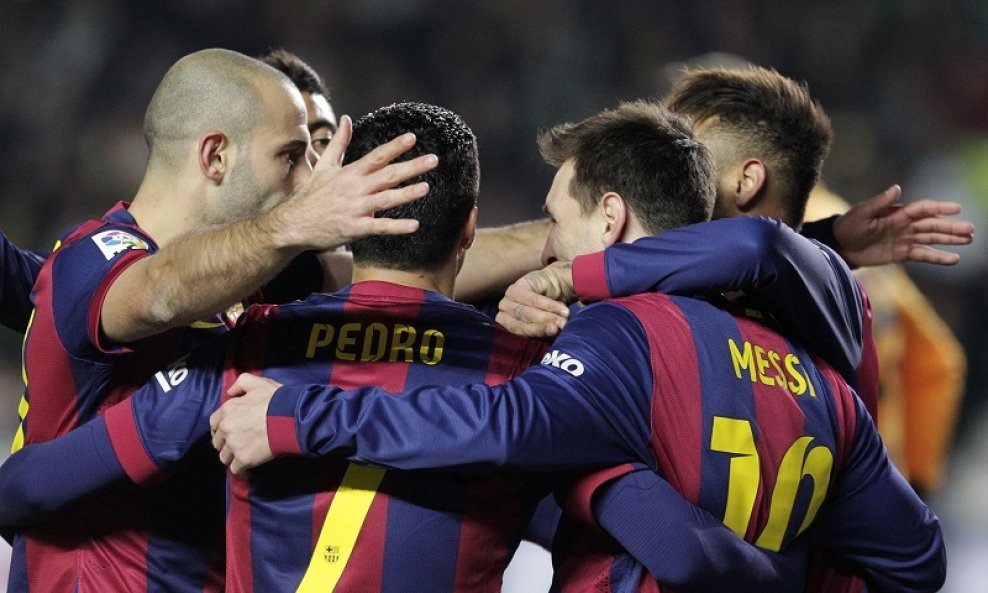 Barcelona - nogometaši slave pogodak