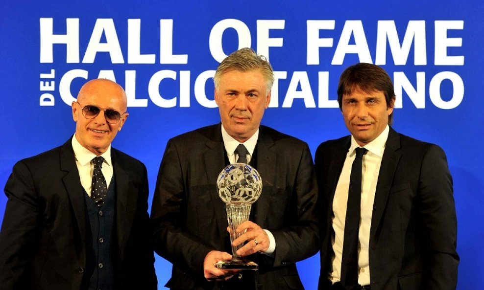 Arrigo Sacchi, Carlo Ancelotti i Antonio Conte