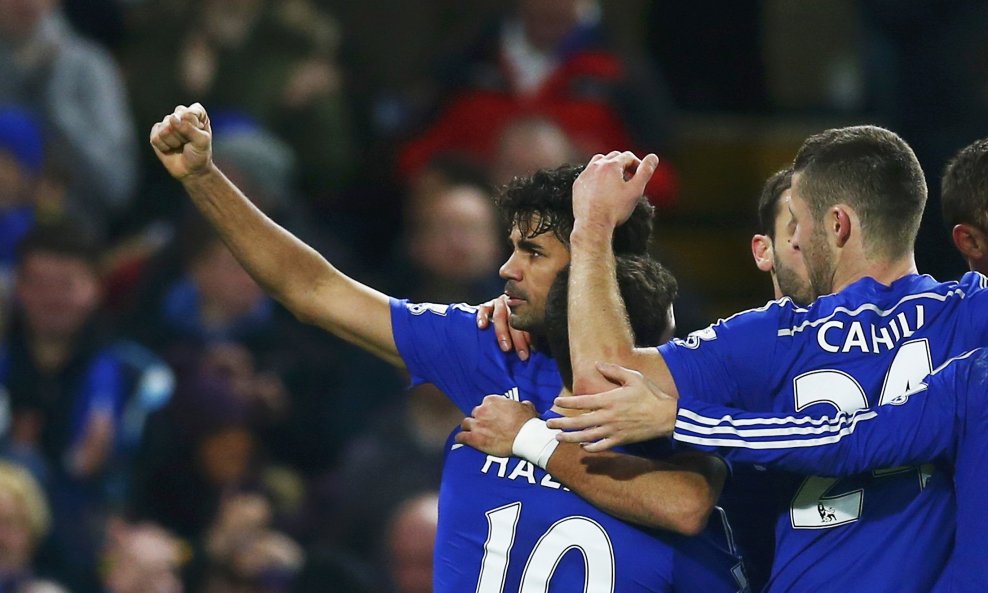 Hazard Cahill Diego Costa Chelsea