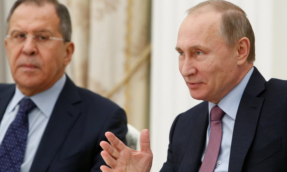 Ruski predsjednik Vladimir Putin i ministar vanjskih poslova Sergej Lavrov