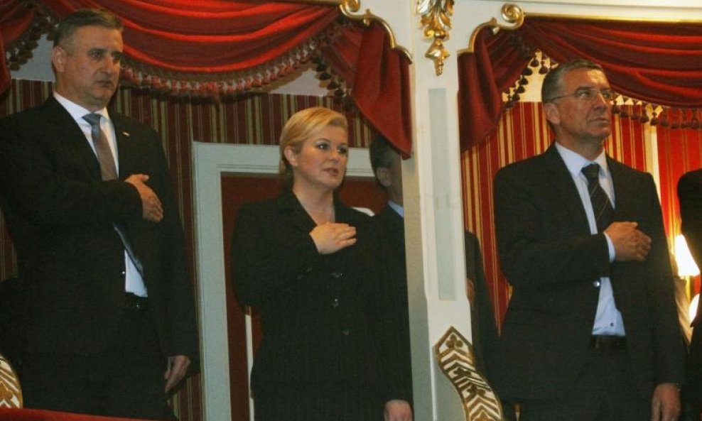 Tomislav Karamarko, Kolinda Grabar Kitarović i Zlatko Ževrnja u Splitu