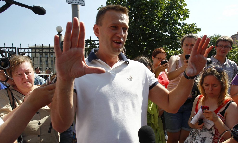 Ruska policija je uhitila ruskog oporbenog vođu Alekseja Navaljnija pred početak prosvjeda u središtu Moskve