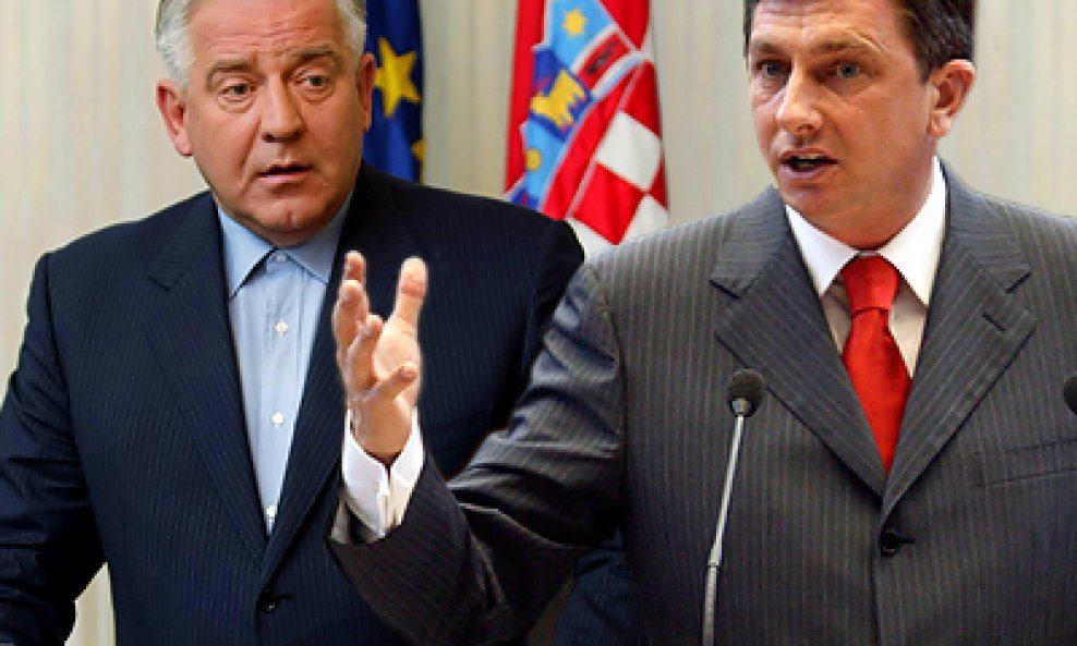 Ivo Sanader i Borut Pahor