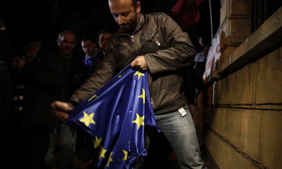Nikozija Cipar EU zastava EU