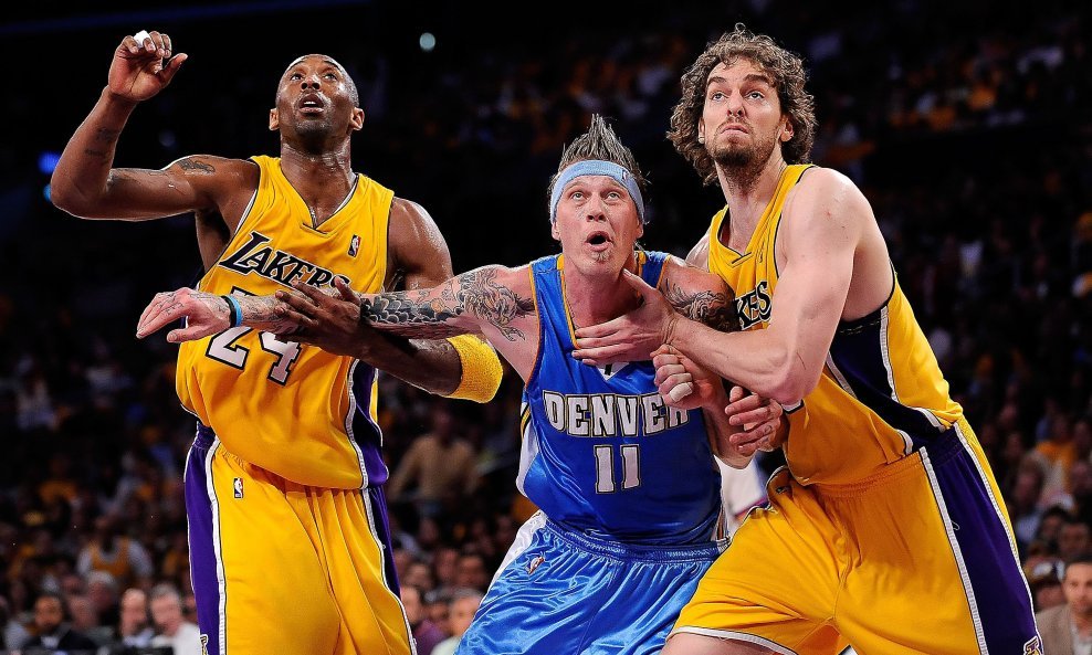 Kobe Bryant; Pau Gasol; (LA Lakers) i Chris Andersen (Denver Nuggets)