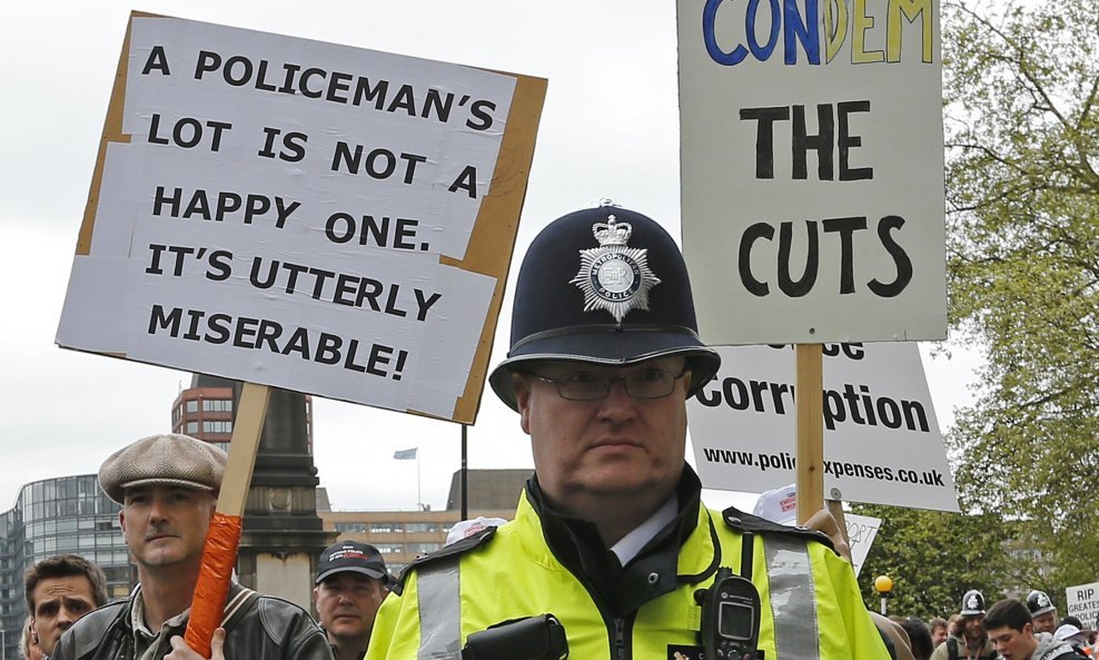 štrajk policajaca london velika britanija