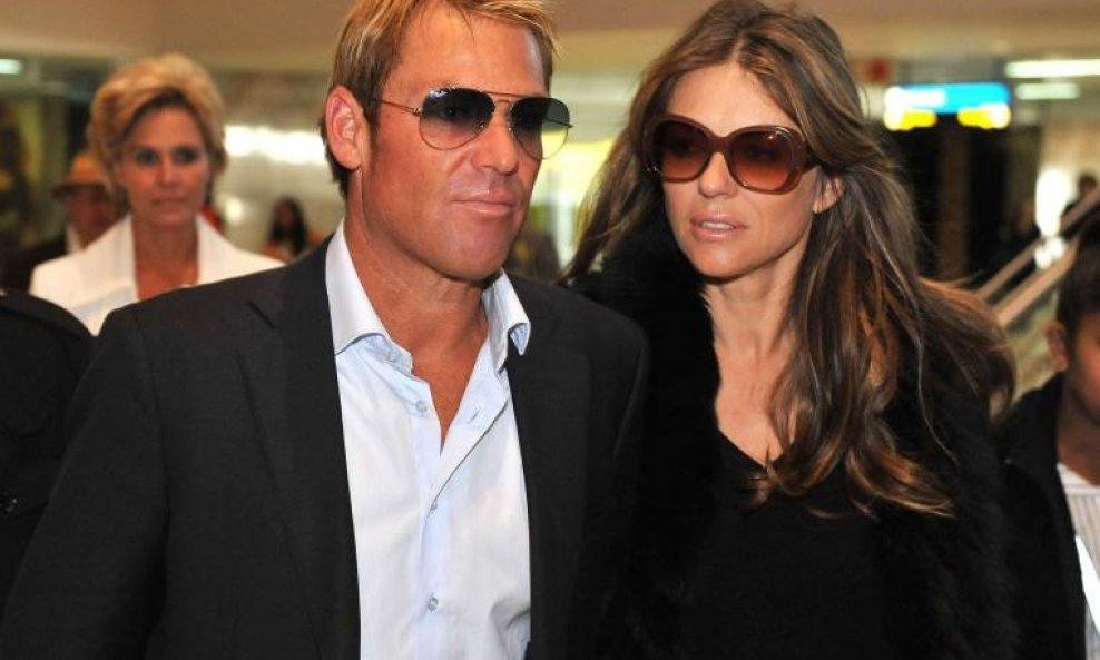 Elizabeth Hurley i Shane Warne