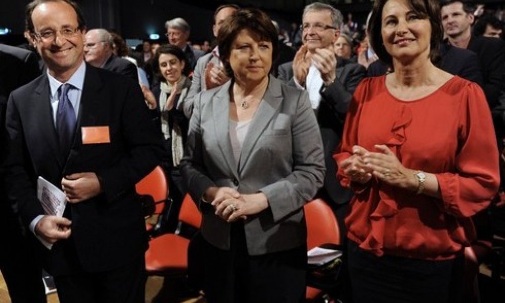 Francois Hollande, Martine Aubry i Segolene Royal