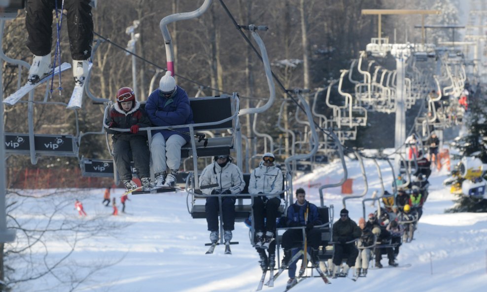 žičara sljeme skijanje snijeg