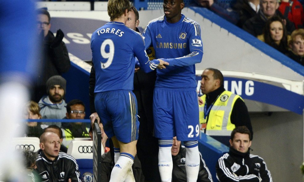 Demba Ba Fernando Torres Chelsea