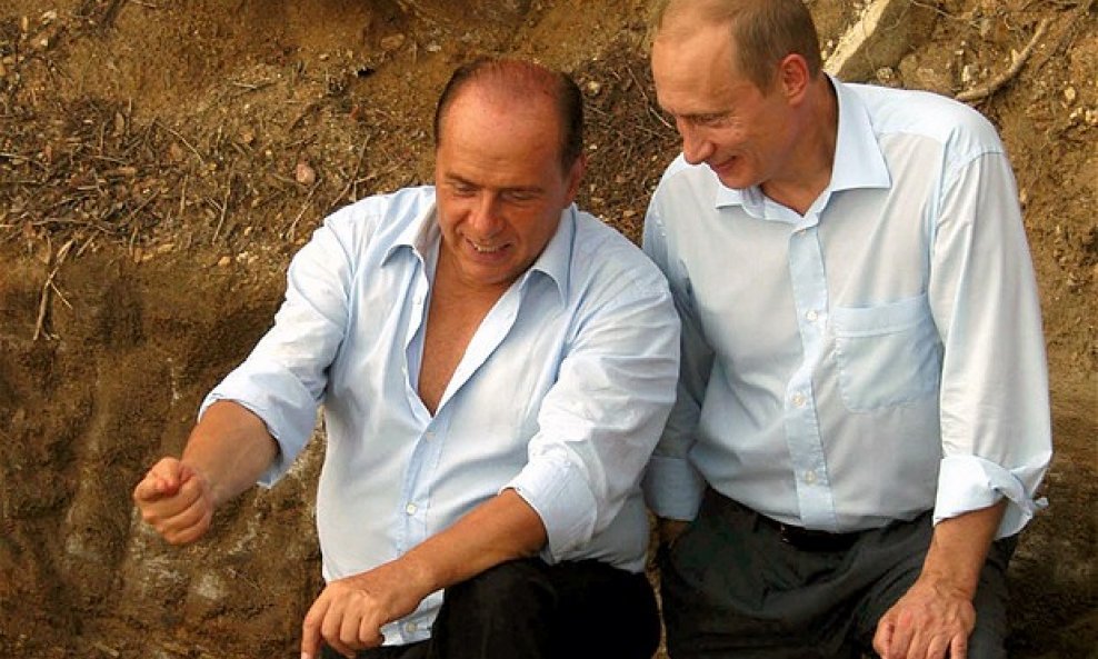 Silvio Berlusconi i Vladimir Putin