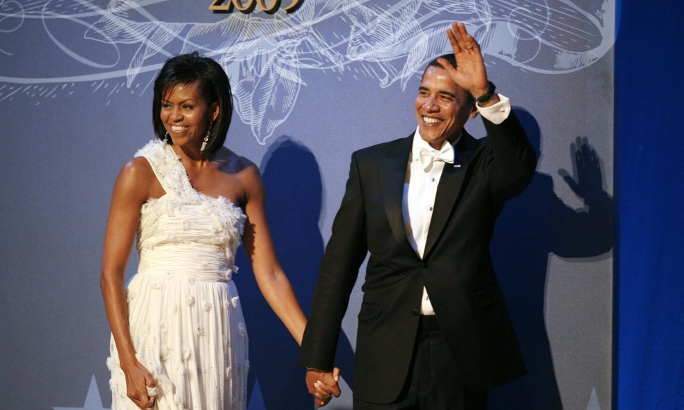 Barack i Michelle Obama na balu