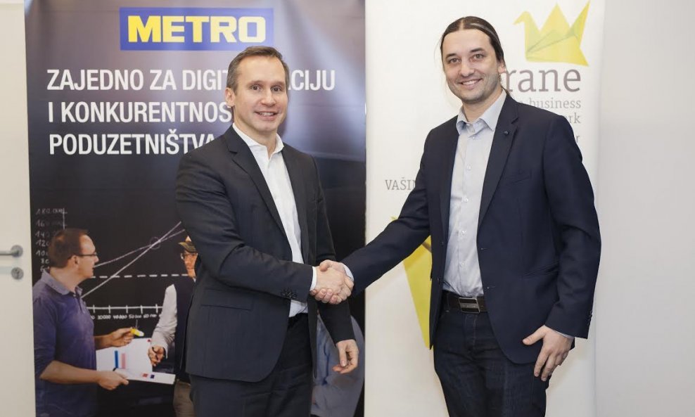 Metro i Hrvatska mreža poslovnih anđela - CRANE potpisali Sporazum o suradnji