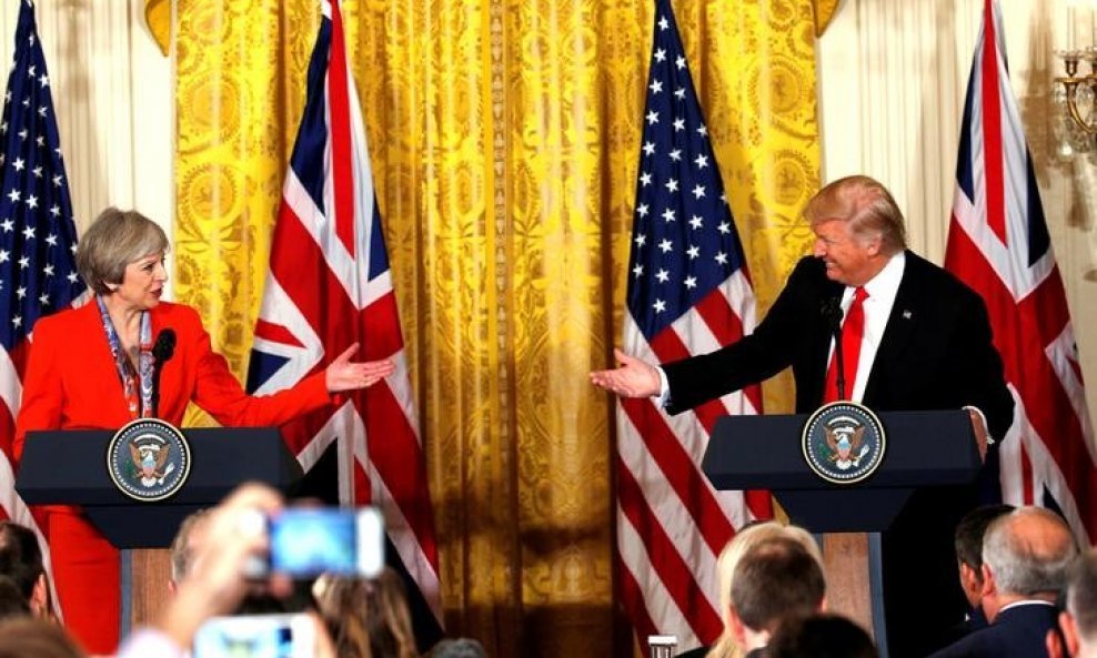 Theresa May i Donald Trump