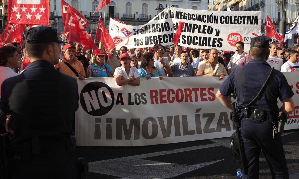 štrajk španjolska sindikat podzemna