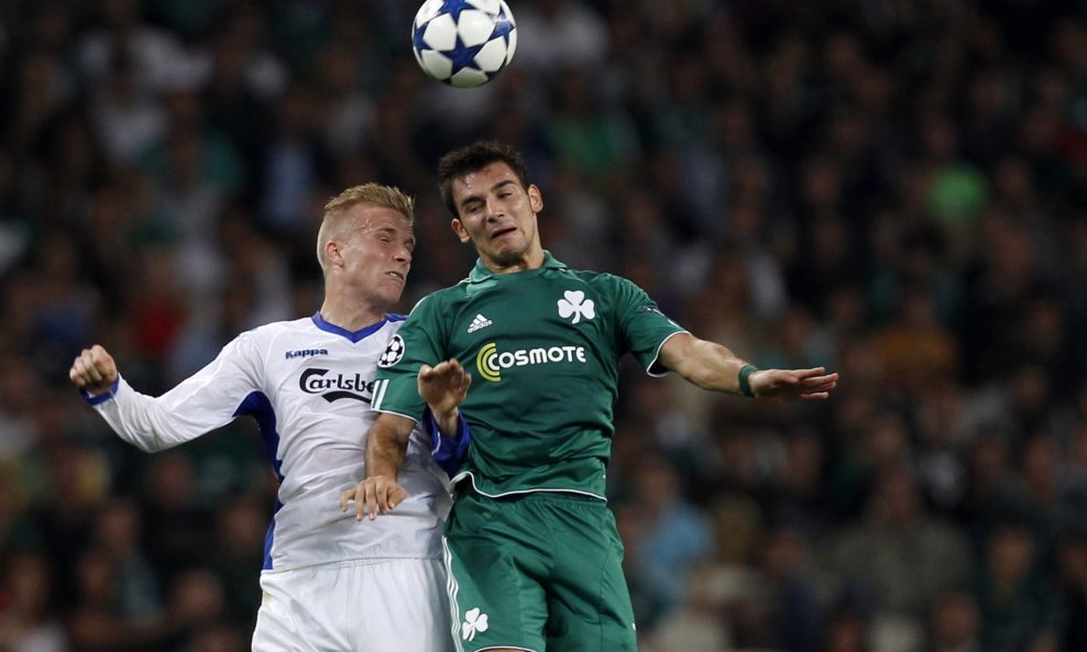 Sotiris Ninis (Panathinaikos) vs. Oscar Wendt (Kopenhagen)