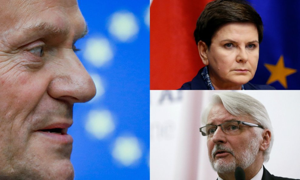 Donald Tusk, Beata Szydlo, Witold Waszczykowski