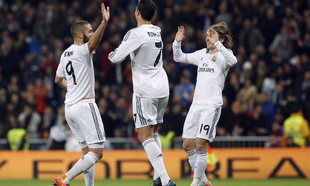 Karim Benzema, Cristiano Ronaldo i Luka Modrić