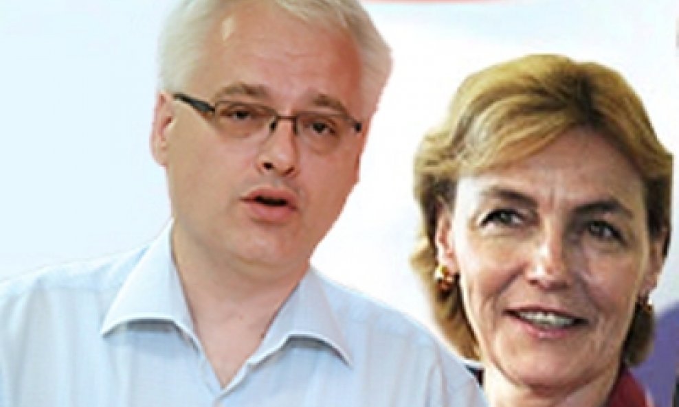 Vesna Pusić i Ivo Josipović