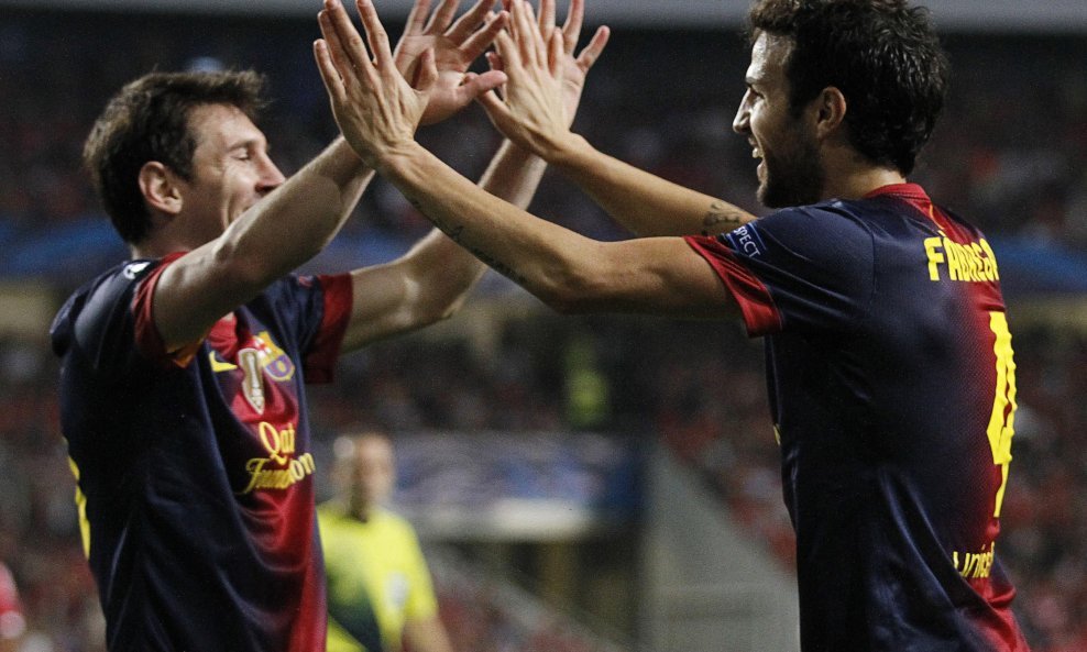 Lionel Messi i Cesc Fabregas