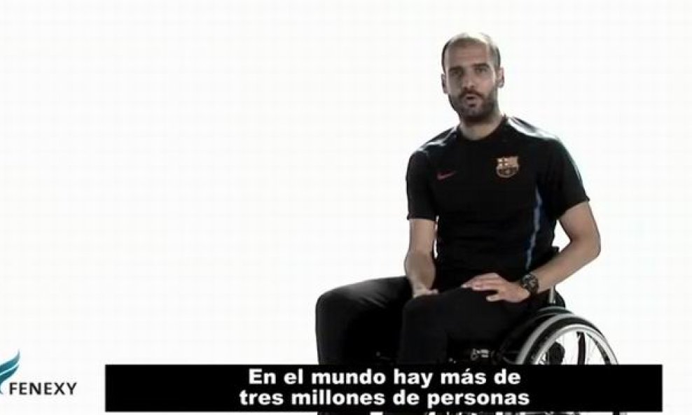 Pep Guardiola u invalidskim kolicima