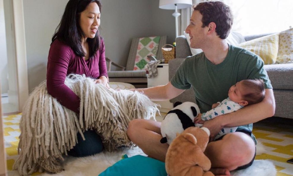 Mark Zuckerberg i Priscilla Chan s kćerkom Max