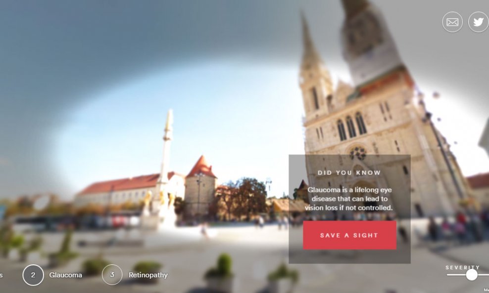 Ovako zagrebačku katedralu vide osobe s glaukomom