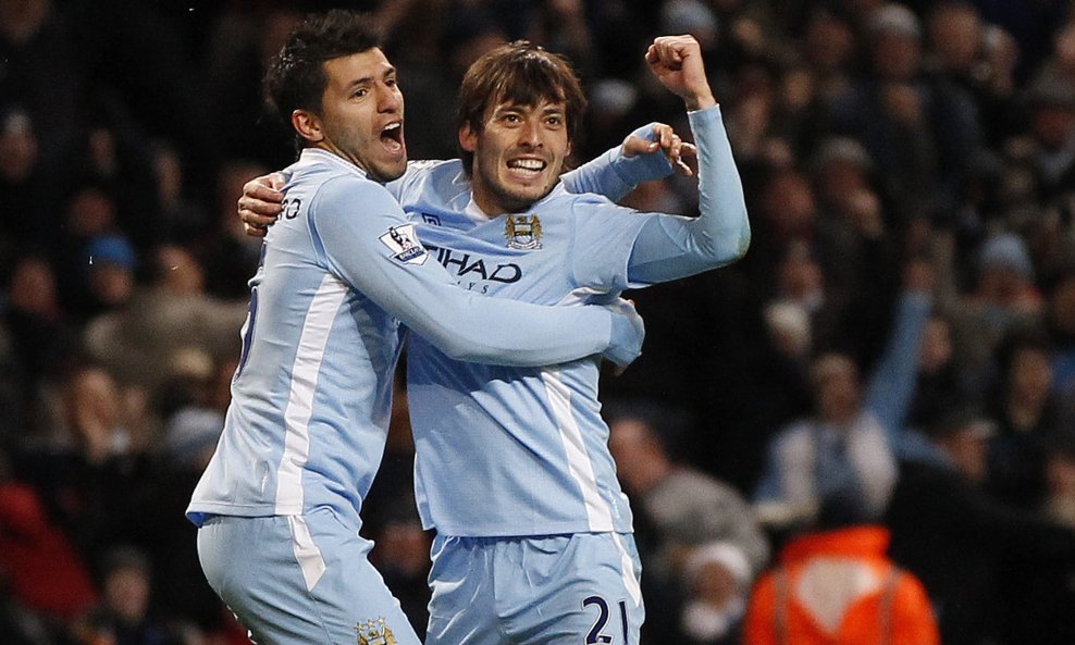 Sergio Aguero i David Silva