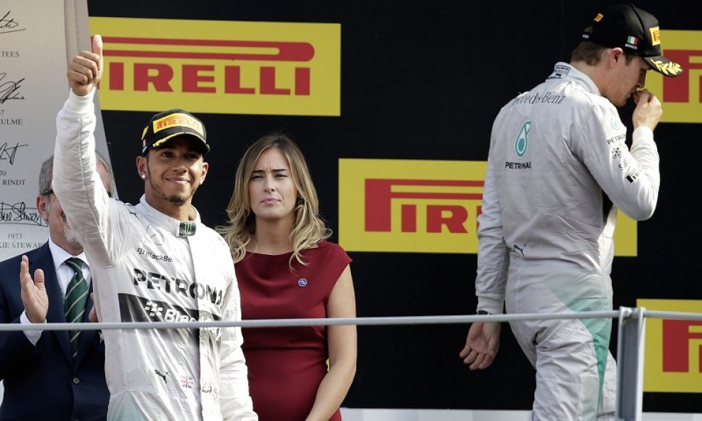Lewis Hamilton i Nico Rosberg u Monzi